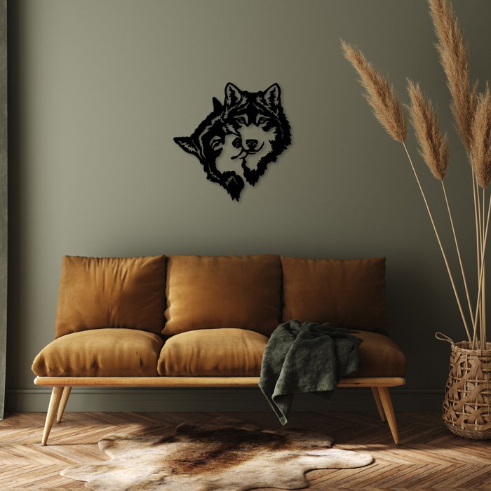 Wallity its Love Accesorio de Pared de Metal Negro